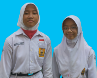 Paslon nomor urut 2 : Deprina Aprilia dan Arulin Hoirunnisa terpilih menjadi ketua dan wakil ketua OSIS SMPN 8 Kota Lubuklinggau Periode 2024 dengan memperoleh suara terbanyak pada pemilihan Ketua dan wakil ketua OSIS Selasa 28/11/2023./ Foto Kojang