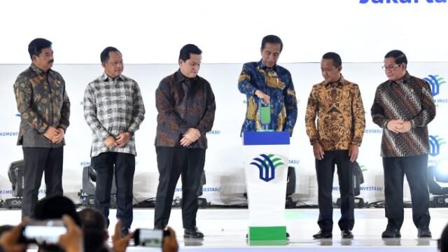 Presiden Jokowi membuka Rakornas Investasi, Kamis (07/12/2023), di Balai Kartini Exhibition and Convention Center, Jakarta. (Foto: Humas Setkab/Agung)