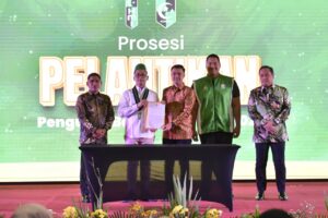 Menteri Pemuda dan Olahraga Republik Indonesia (Menpora RI) Dito Ariotedjo hari Rabu (24/1) malam menghadiri pelantikan Pengurus Besar HMI dan Korps HMI Wati (KOHATI) Periode 2024-2026 di Aula Buya Hamka Masjid Al Azhar, Jakarta.