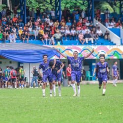 Pemain Josal FC merayakan gol pada pertandingan Semifinal Liga 3 Sumbar 05/01/2024