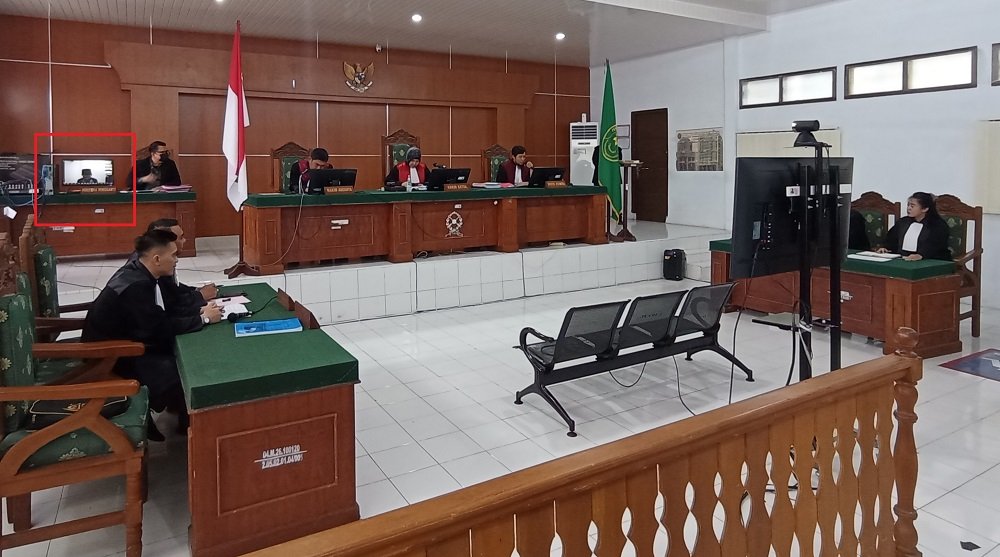 Pelaksanaan sidang putusan yang digelar di PN Curup.-ist