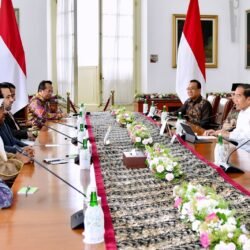 Presiden Jokowi menerima Sekjen MHM Konselor Muhammed Abdelsalam di Istana Kepresidenan Bogor, Jawa Barat, Kamis (04/01/2024). (Foto: BPMI Setpres/Vico)