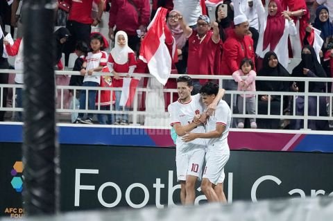 Timnas Indonesia U-23 mencetak sejarah dengan lolos ke semifinal Piala Asia U-23 untuk pertama kalinya usai menyingkirkan Korea Selatan U-23 / Foto: Timnas Indonesia (@TimnasIndonesia)