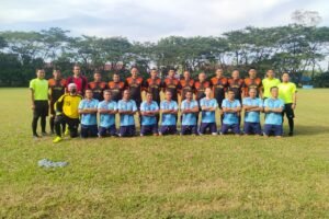 Perebutan juara ketiga Antara PS. Bapor Korpri Kota Lubuklinggau Vs Tuan Rumah Lahat pada Turnamen sepakbola ASN U40 Bupati Cup Lahat Minggu 12 Mei 2024 di Stadion Serame Lahat. Foto Bapor Korpri Llg